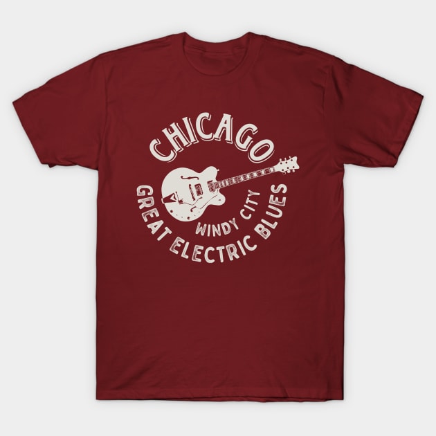 Chicago Great Electric Blues T-Shirt by Designkix